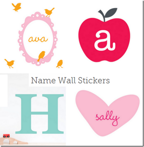 name wall stickers decals nursery rooms