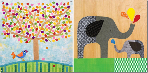 nursery artwork children polka dot peacock