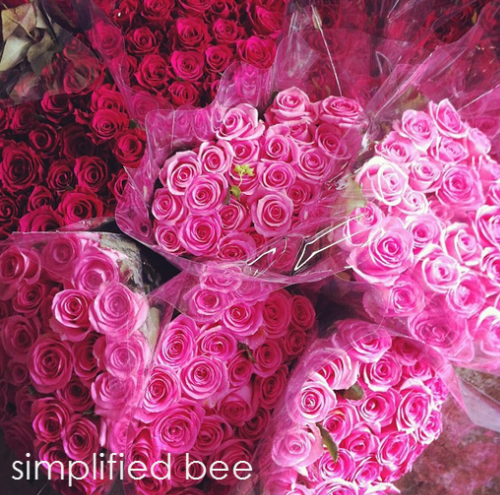 ombre_pink_roses Ombre Pink Roses San Francisco Flower Mart