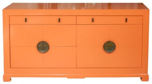 orange asian ming dresser