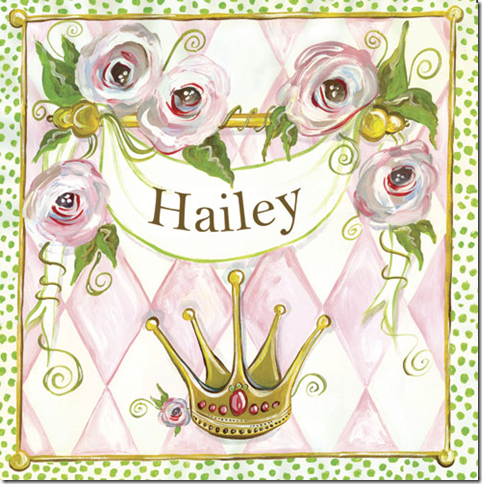 personalized artwork girls room