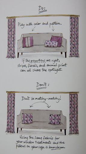 pillow pattern and color tips