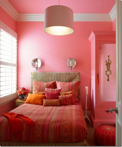 pink orange girls bedroom designer