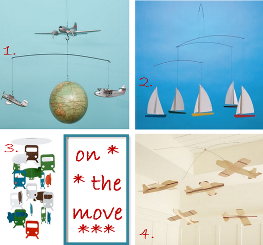 planes cars boats crib mobiles boy nursery