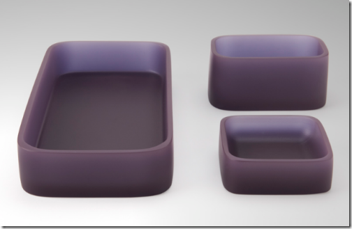 purple resin bath accessories