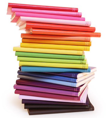 recycled leather notebooks colorful