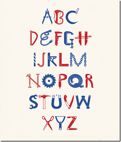 red white blue alphabet art boys bedroom