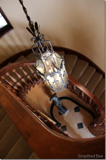 san francisco designer showhouse staircase lantern