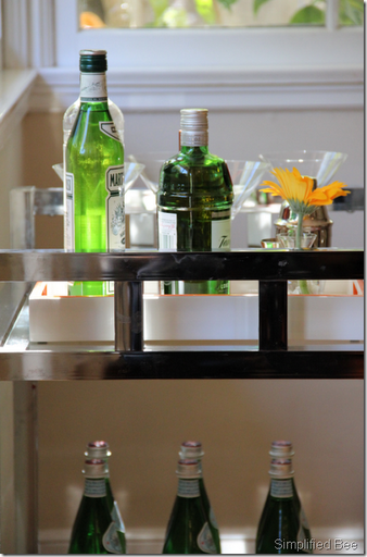 summer bar cart chrome retro