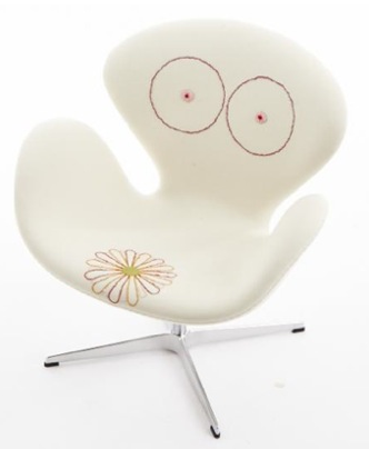 swan chair by jonathan adler