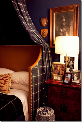 tartan headboard bedding designer wood