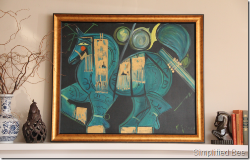 turquoise horse artwork