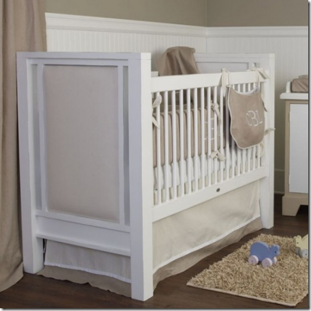 upholstered panel crib stylish baby