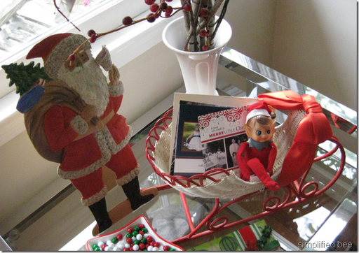 vintage santa sleigh for cards