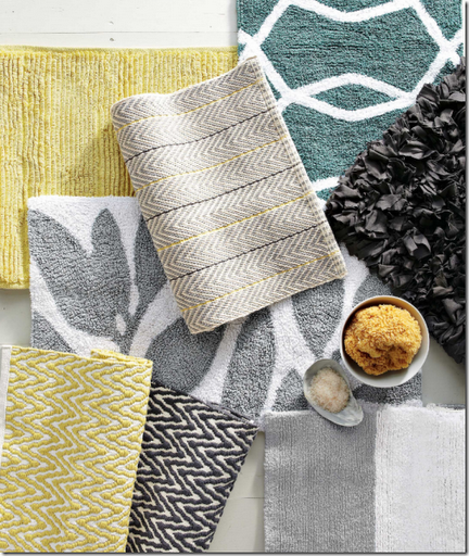 west_elm_yellow_gray_bath_mats