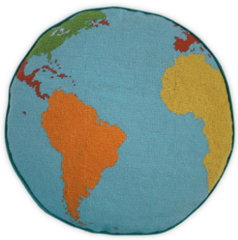 world map pillow jonathan adler