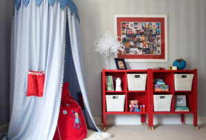 Blue Tent Boys Designer Bedroom
