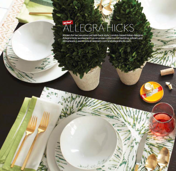 Allegra Hicks for West Elm Dinnerware