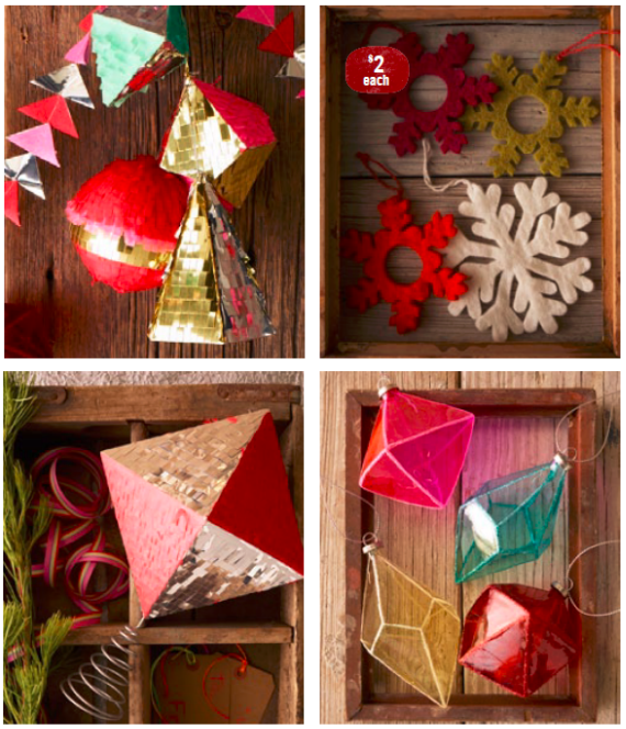 Colorful Holiday Ornaments West Elm