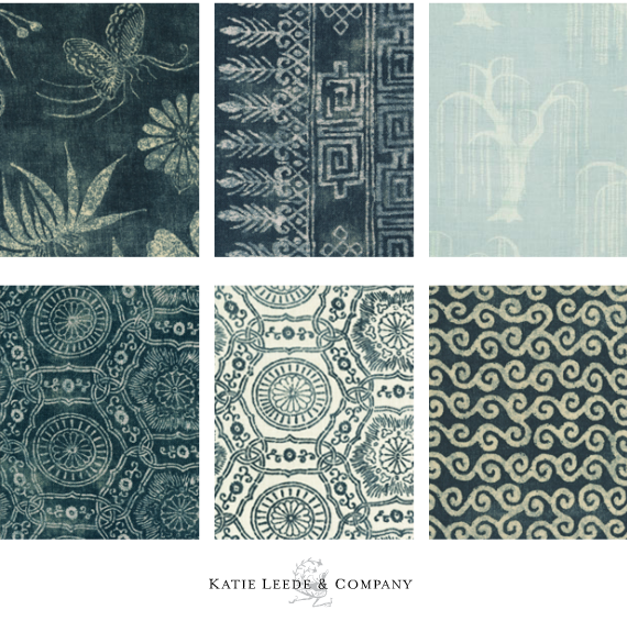 Katie Leede Blue Indio Fabrics