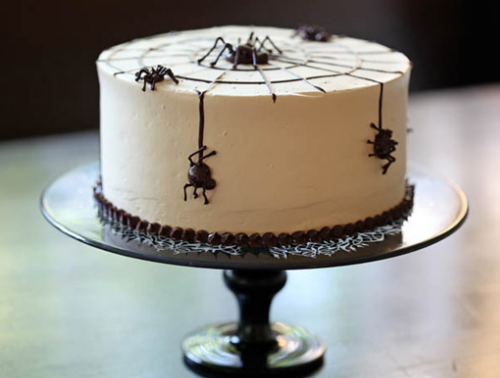 Spider Web Cake for Halloween