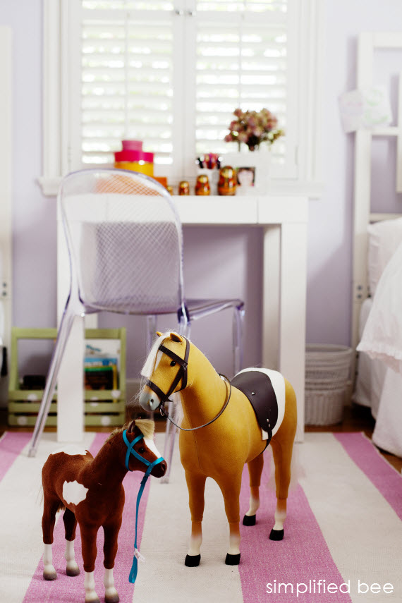 American Girl Doll Horses Girls Bedroom by Simplified Bee
