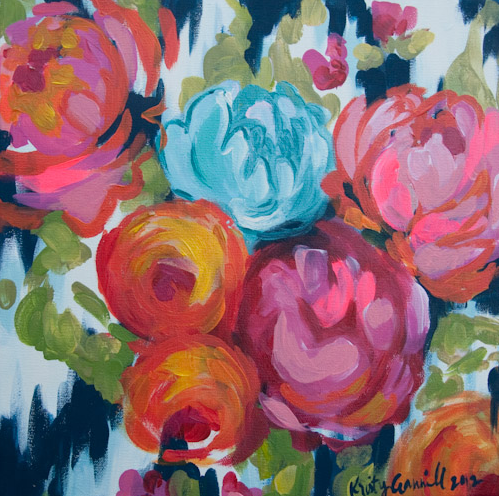 Floral Oil Painting by Kristy Gammill