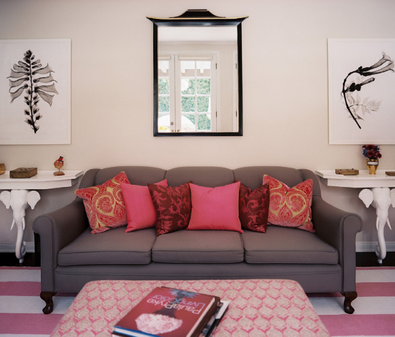 Lonny Pink Living Room
