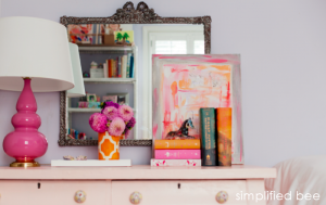 Simplified Bee Girls Shared Bedroom Vignette