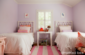 Shared Girls Bedroom by Simplified Bee