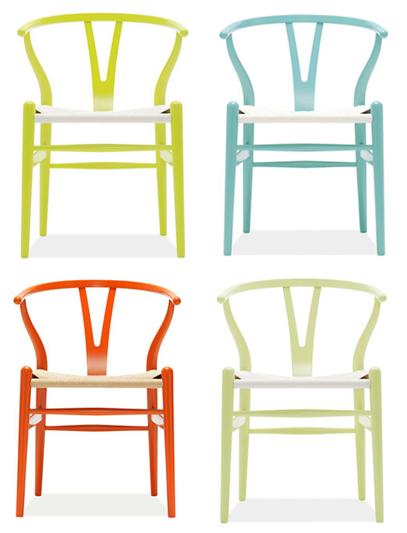colorful wishbone chairs colorful wishbone chairs
