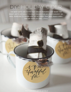 diy holiday cider cup