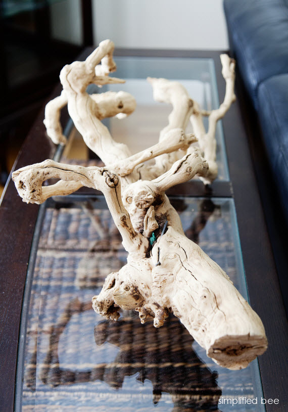 grape root decor - simplified bee