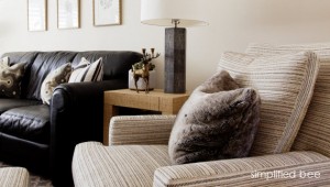 gray shagreen lamp - simplified bee