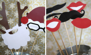 holiday family photo booth props