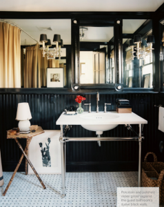 mark sikes black white bathroom