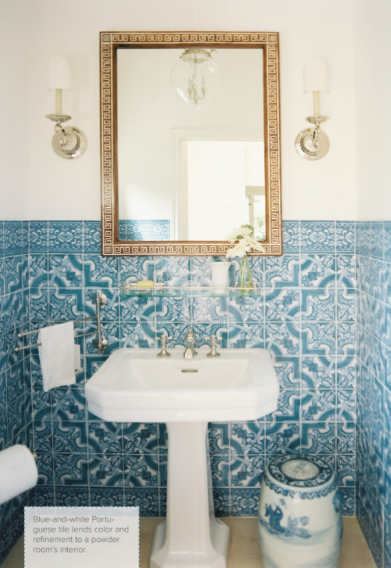 mark sikes blue white bathroom