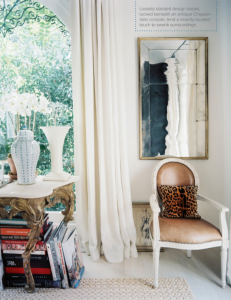 mark sikes living room vignette