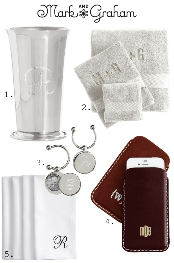 monogrammed gifts from mark & graham