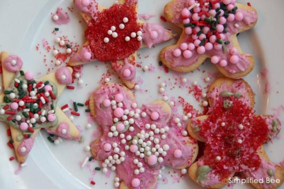 Holiday Sugar Cookies by the Kids