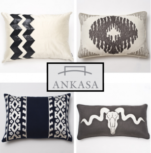 chic black+white pillows by ankasa