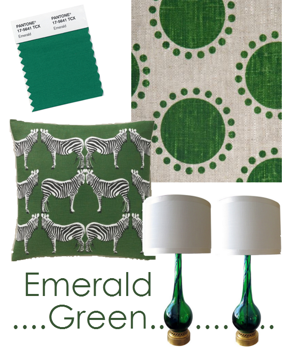 emerald green color of the year
