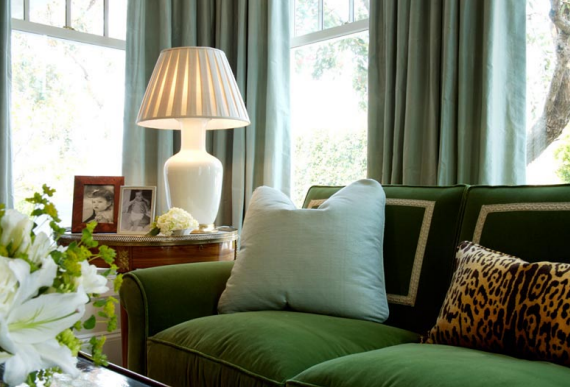 Emerald Green Velvet Sofa