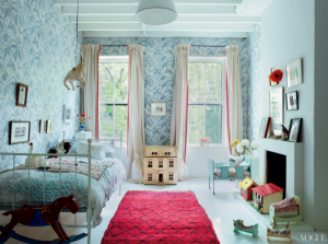 Marthe Armitage wallaper girls bedroom with butterflies