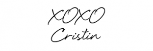xoxo Cristin
