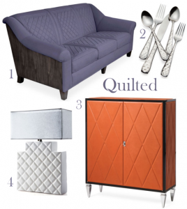 quilted trend in home decorating