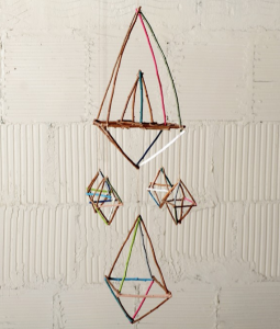geometric mobile for nursery
