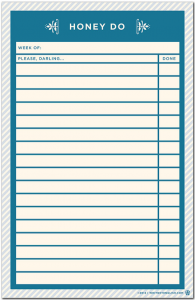 honey do note pad list