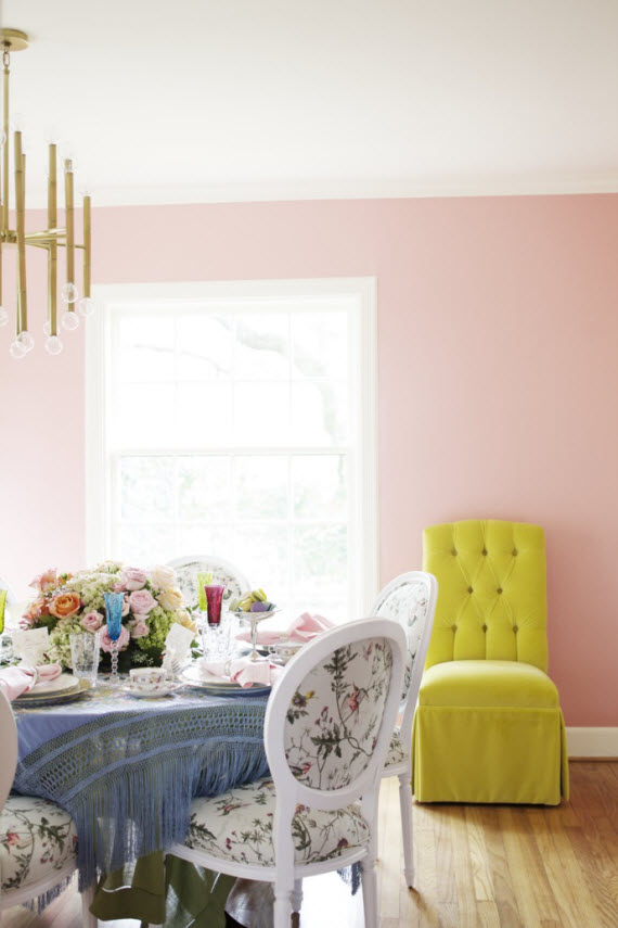 Retro Pink Dining Room