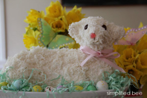 Easter lamb cake